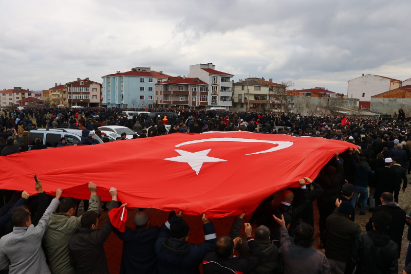 İdlib şehidi Uzman Onbaşı Recep Bekir son yolculuğuna uğurlandı 3