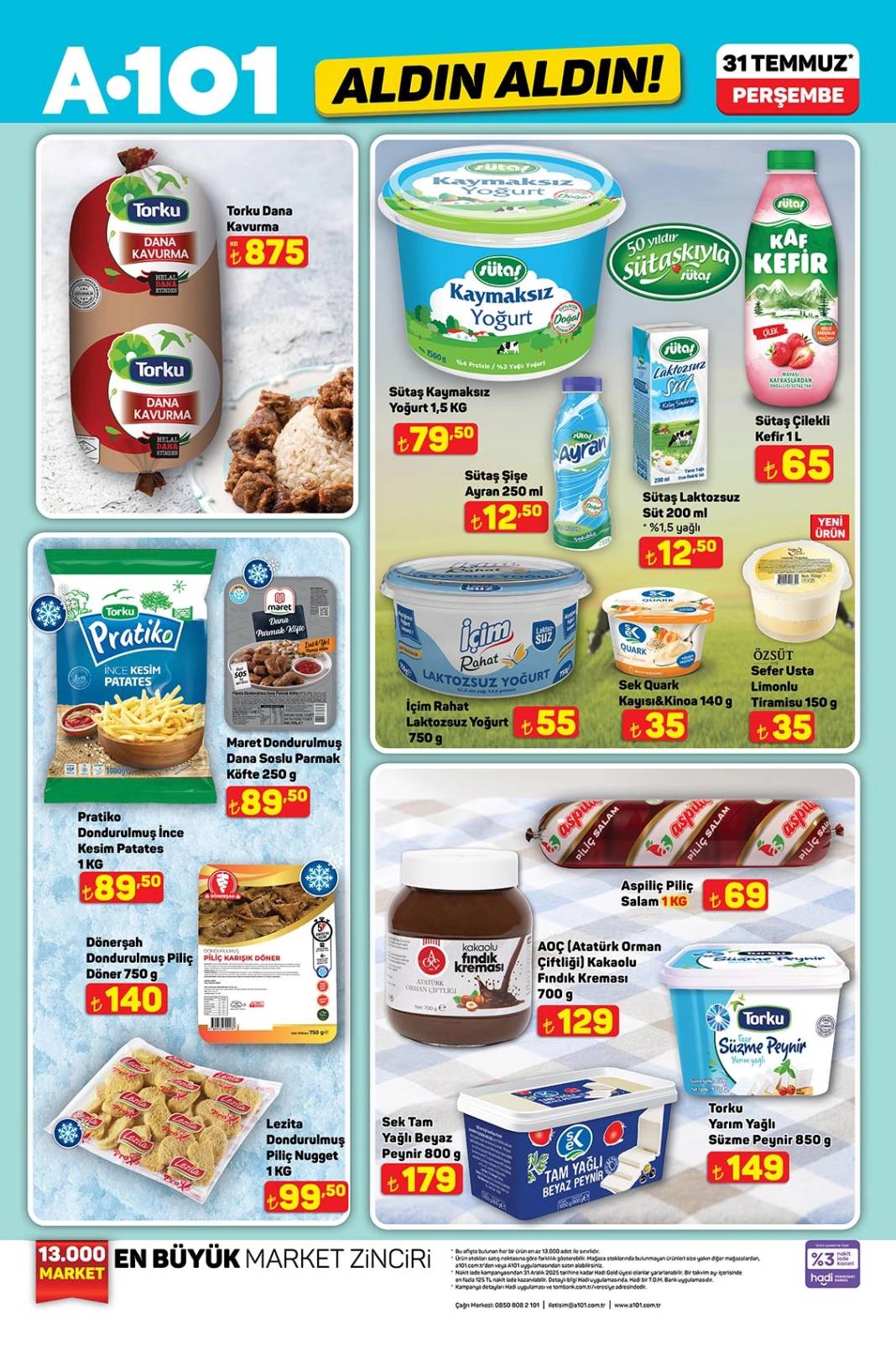 A101 Peşin Fiyatına 3 Taksitle Ankastre Seti ve Beyaz Eşya Satacak! A101 31 Temmuz Aktüel Kataloğu! 2