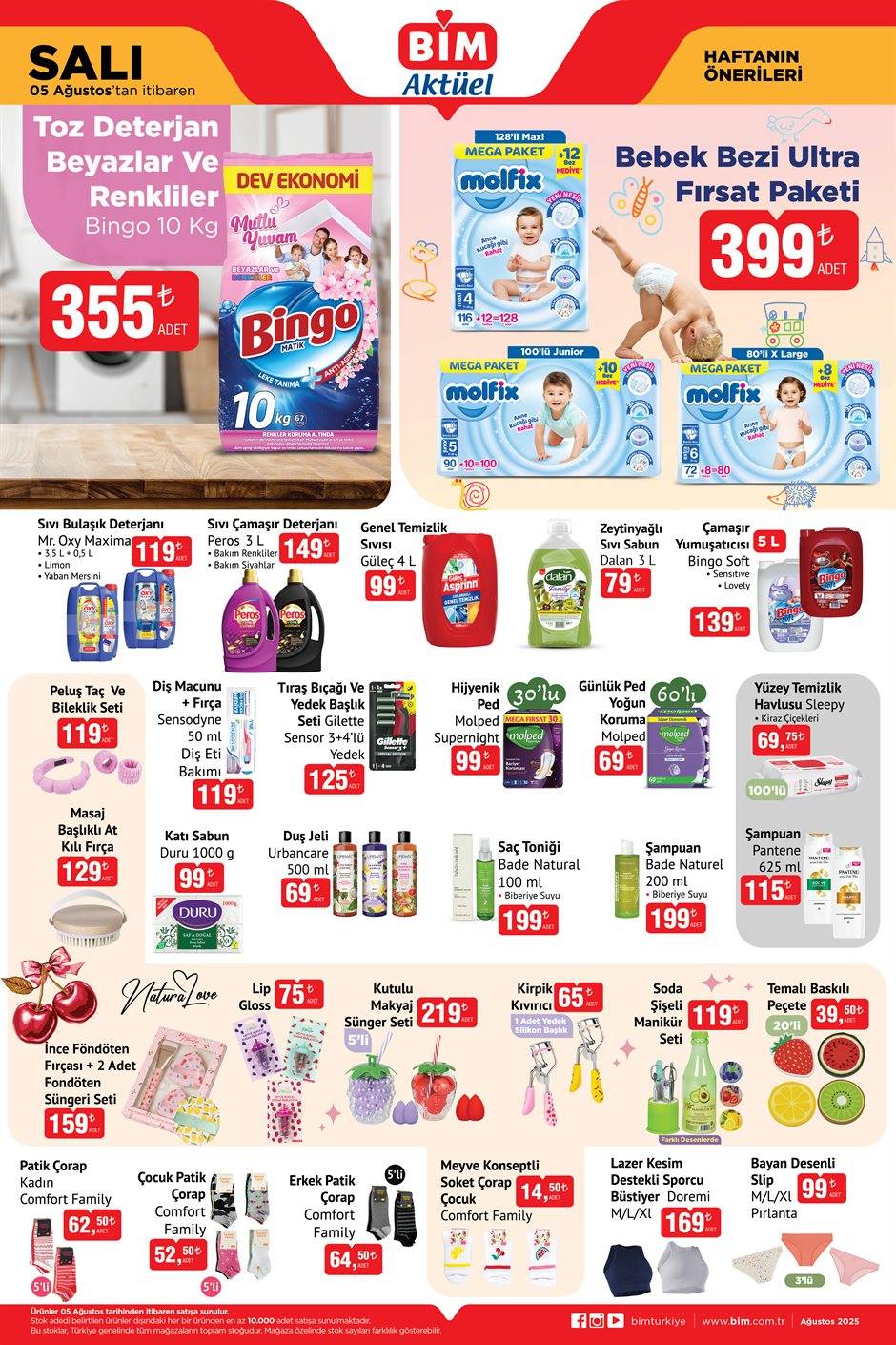 BİM’de Çamaşır Tozuna ve Yumuşatıcısına İndirim Geliyor BİM 5 Ağustos Aktüel Kataloğu! 3