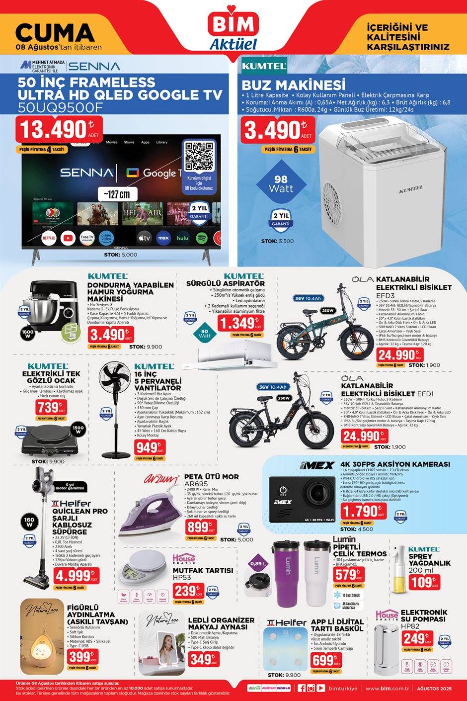 BİM’e Buz Makinesi Geliyor! BİM 8 Ağustos Aktüel Kataloğu! 2