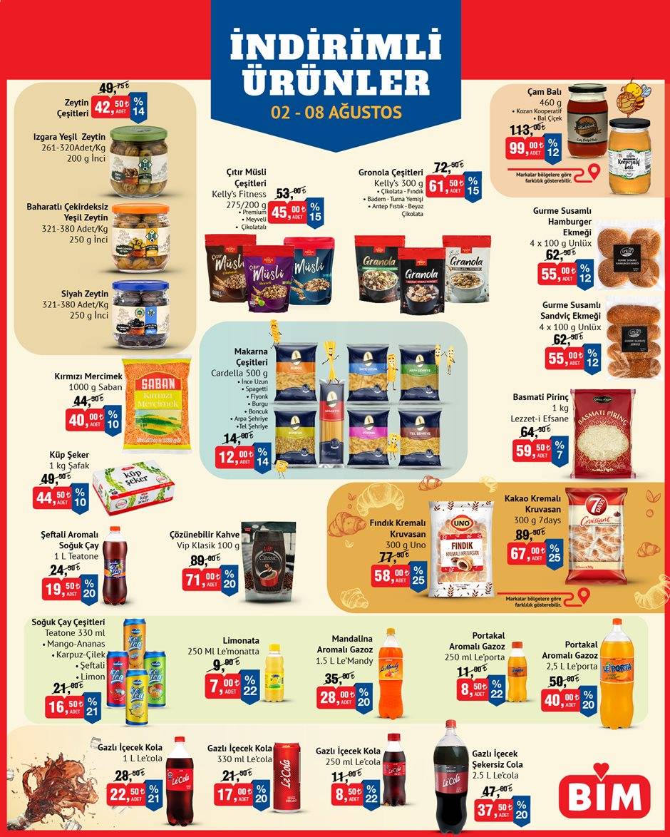 BİM’de Et, Süt ve Bakliyat Ürünlerine İndirim Geliyor! BİM 6-8 Ağustos Aktüel Kataloğu! 2
