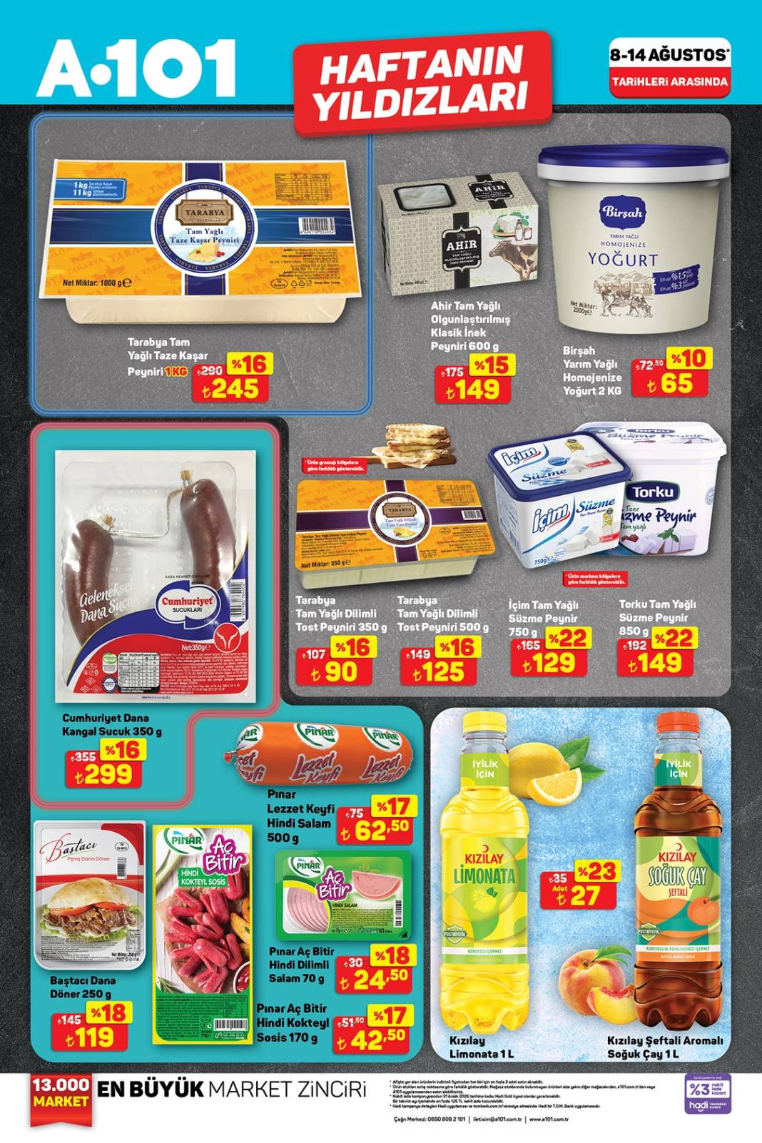 A101’e Yüzde 50 İndirim Geldi! 10-14 Ağustos A101 Aktüel Kataloğu! 2