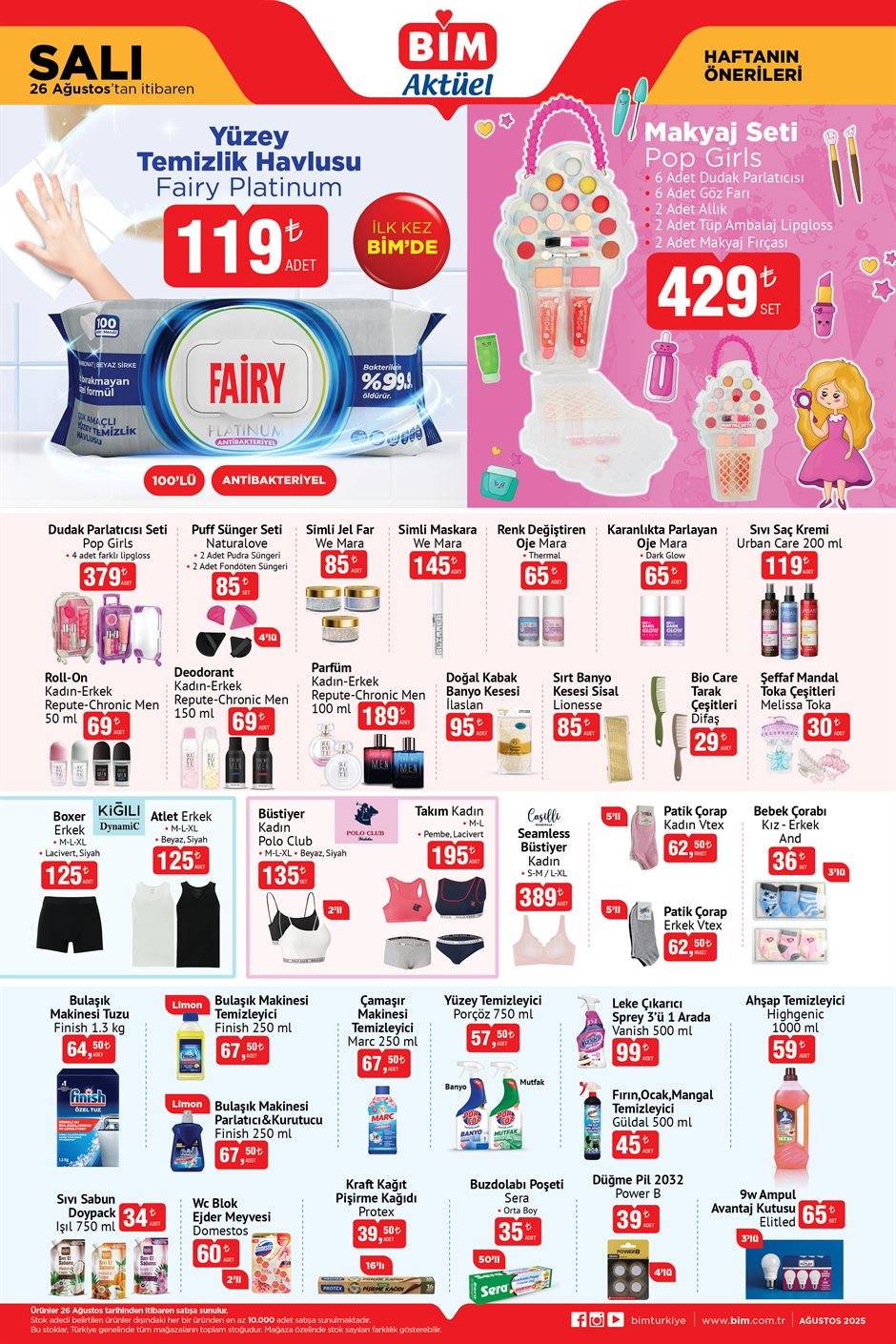 BİM’e Makyaj Seti Geliyor! BİM 26 Ağustos Aktüel Kataloğu! 3