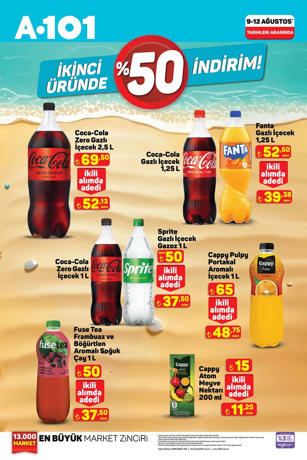 A101’e Yüzde 50 İndirim Geldi! 10-14 Ağustos A101 Aktüel Kataloğu! 5