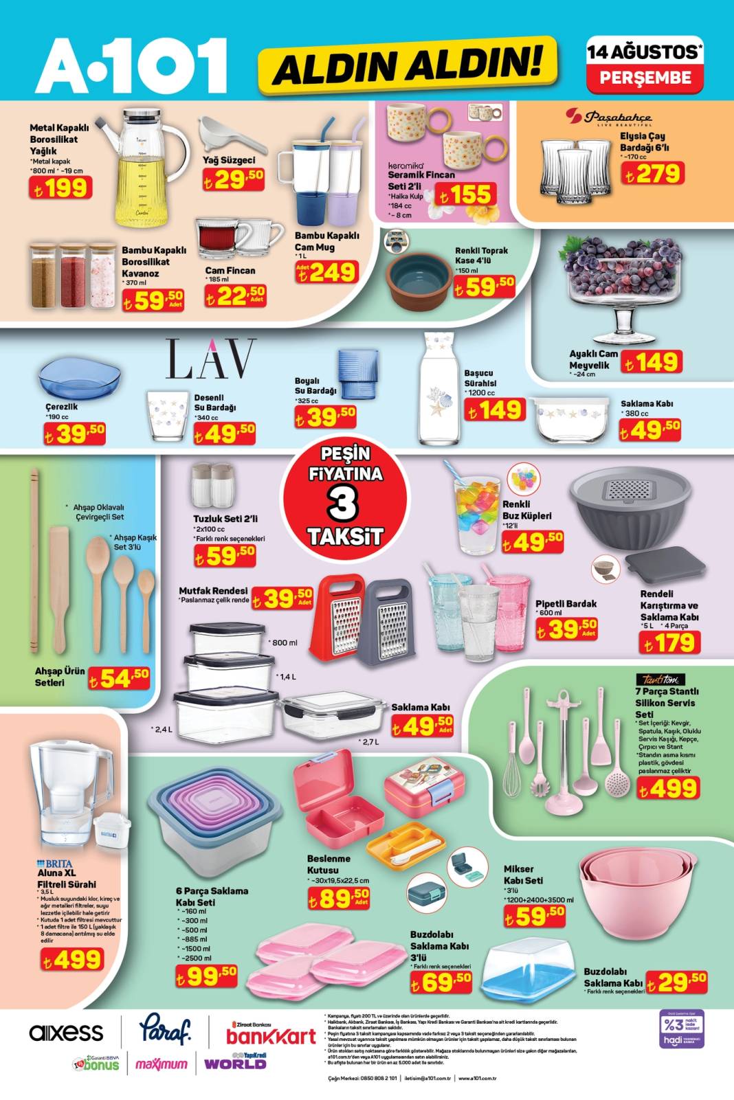 A101’e Peşin Fiyatına 3 Taksitle Kırtasiye Ürünleri Geliyor! A101 14 Ağustos Aktüel Kataloğu! 6