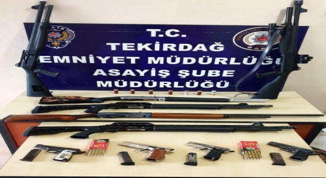 Tekirdağ’da asayiş operasyonu: 10 gözaltı
