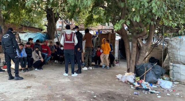 Çorlu’da, ’çekçek’ ile atık toplayan yabancılara operasyon: 112 gözaltı