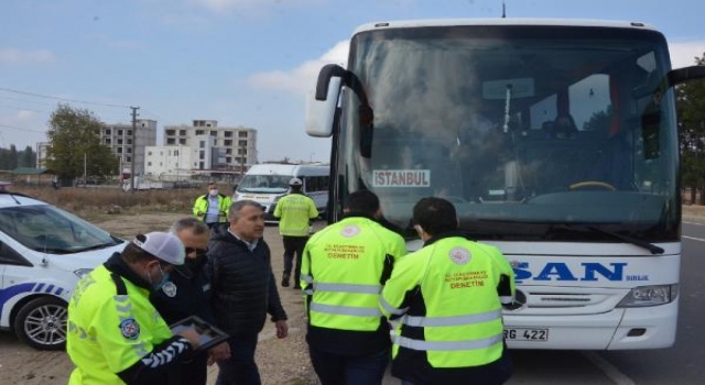 Keşan’da yolcu taşımacılığı yapan araçlar denetlendi