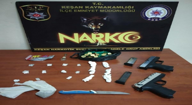 Keşan’da uyuşturucu operasyonu: 3 gözaltı