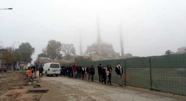 Edirne ve Tekirdağ’da yoğun sis