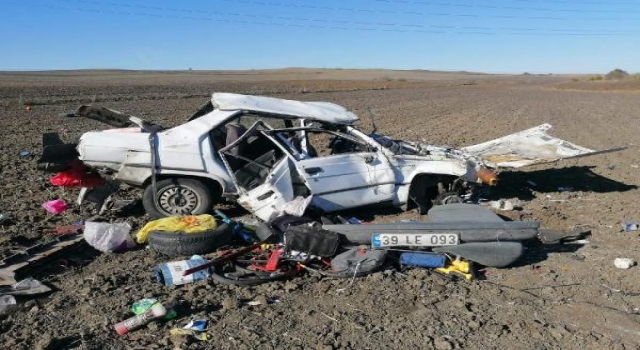 Tarlaya uçan otomobilin sürücüsü ağır yaralandı