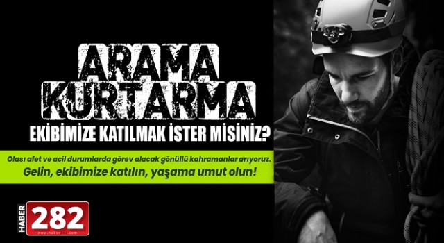 Arama-Kurtarma Ekibi Başvuruları Devam Ediyor