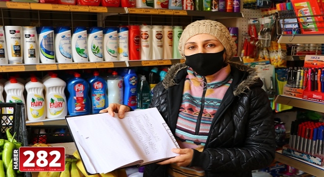 Tekirdağ'da hayırseverler 6 bakkalın veresiye defterlerindeki borçları ödedi