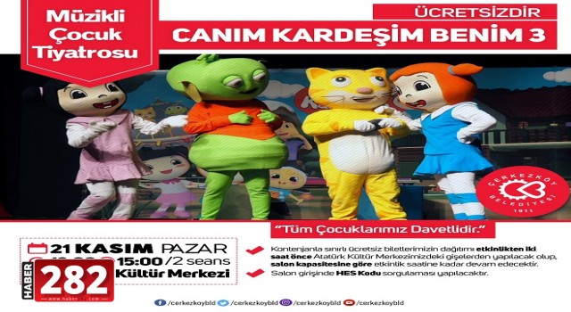 CANIM KARDEŞİM 3 ÇERKEZKÖY’E GELİYOR