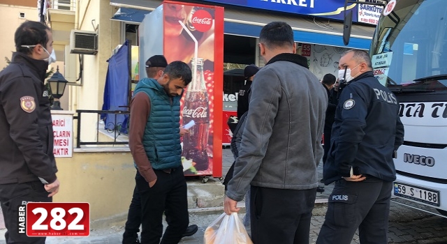 Çorlu'da polise mukavemette bulunan kişi gözaltına alındı
