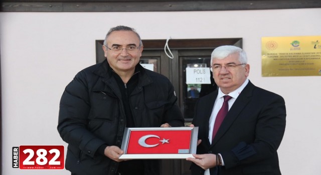 Başkan Yüksel Sunay Akın’ı Atatürk Evinde misafir etti