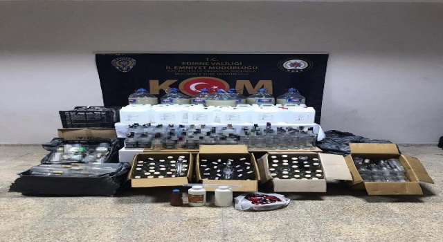 Edirne ve İstanbul’da sahte içki operasyonu