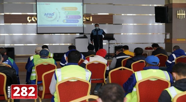 Birey ve Aileler İçin Afet Bilinci Eğitimi Verildi