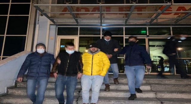 Belediye deposundan tekne motoru hırsızlığına 5 tutuklama