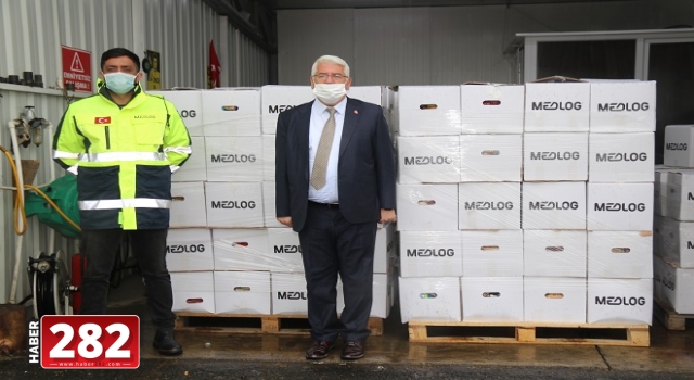 Ergene Belediyesine Medlog Lojistikten Erzak Yardımı