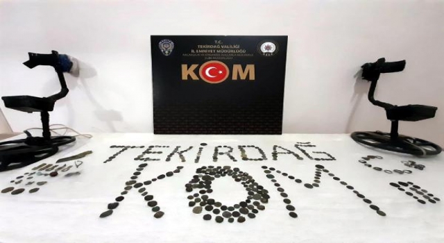 Otomobilde Roma dönemine ait 350 tarihi eser ele geçirildi