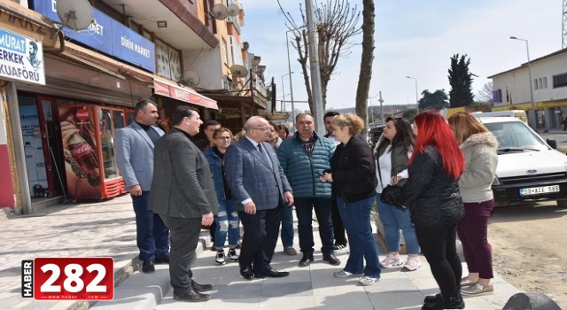 BAŞKAN ALBAYRAK MARMARAEREĞLİSİ'NDE İNCELEMELERDE BULUNDU