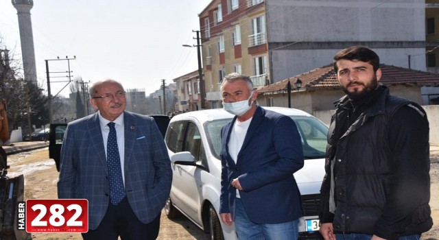 BAŞKAN ALBAYRAK ERGENE'DE İNCELEMELERDE BULUNDU