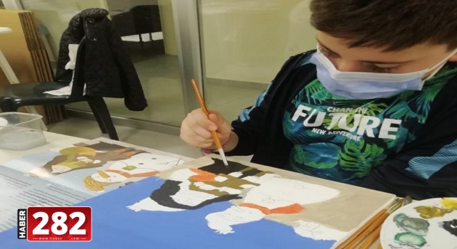 Ergene Belediyesi Çocuk Resim Kursu Devam Ediyor