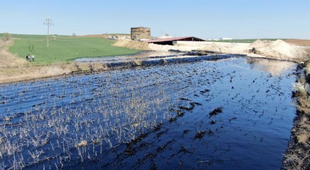 Edirne’de zift dolu havuzun patladığı şantiyenin faaliyetleri durduruldu