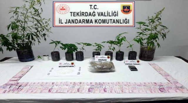 Tekirdağ’da jandarmadan uyuşturucu operasyonu: 3 gözaltı