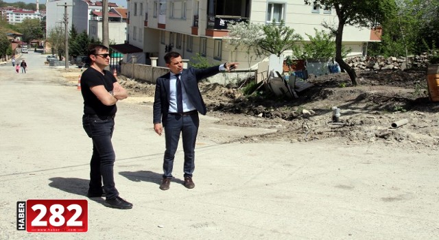 ÇERKEZKÖY HAKİM SAMİ SOKAK’TA DÜZENLEME ÇALIŞMALARI DEVAM EDİYOR