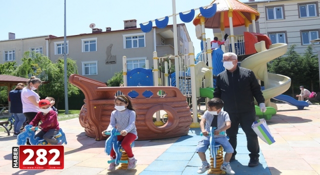 Başkan Yüksel Çocukların Sevincine Ortak Oldu