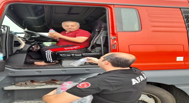 Hamzabeyli Sınır Kapısı’nda TIR kuyruğu, 39 kilometreye ulaştı (2)