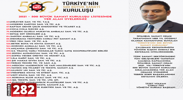 ÇORLU İÇİN GURUR TABLOSU