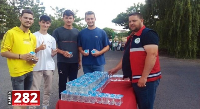 Ergene Belediyesi YKS Sınavında İkramlarda Bulundu