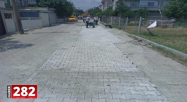 Ergene Belediyesi ekipleri çalışıyor