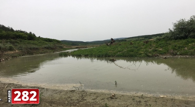 Malkara'da avlanma yasağına rağmen derede balık tutanlara para cezası uygulandı