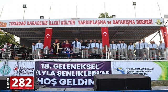 SÜLEYMANPAŞA 18. Geleneksel Yayla Şenliklerin de  binlerce kişiyi ağırladı.