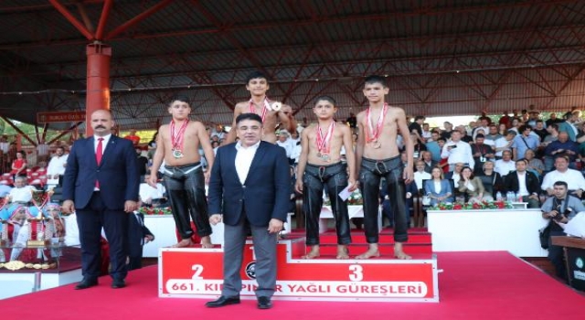 Kırkpınar’da dereceye giren pehlivanlar