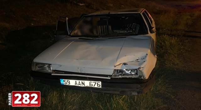 Malkara'da otomobilin çarptığı 2 kişi yaralandı