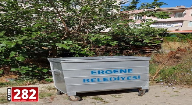 Ergene’de Çöp Konteynerlerinin Bakımları Yapılıyor.