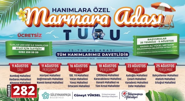 Hanımlar istedi Marmara Adası turu yeniden !