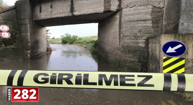 Edirne'de kuvvetli sağanak