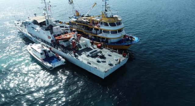 Tekirdağ’da balık avına dronlu denetim
