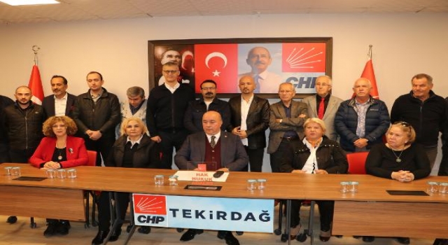 Tekirdağ’da, CHP’de 19 istifa sonrası il yönetimi düştü