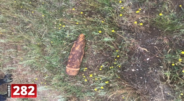Tekirdağ'da çobanın bulduğu top mermisi imha edildi