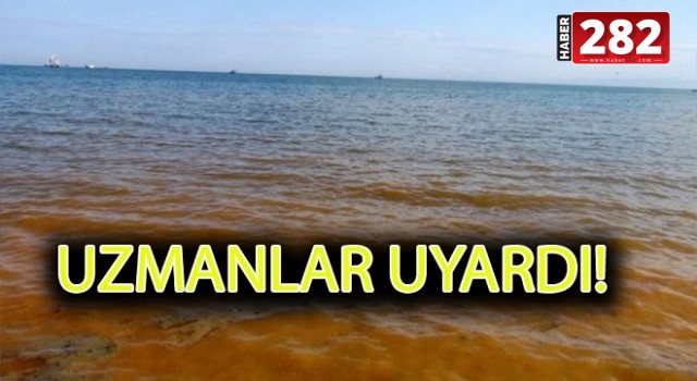 TEKİRDAĞ'DA DENİZ KIZIL OLDU!