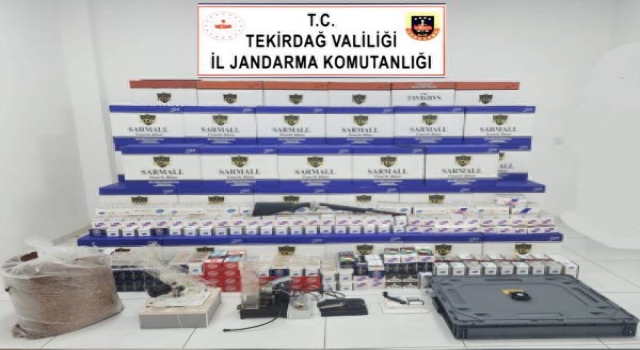 Tekirdağ’da 1 milyon 110 bin makaron ele geçirildi