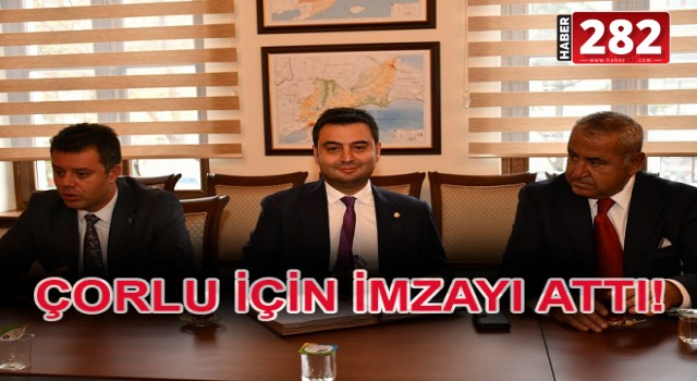 ÇORLU'YA MÜJDEYİ BU DEFA ÇTSO VERDİ!