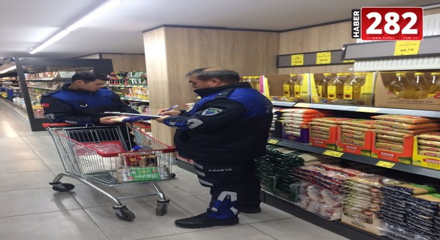 ERGENE'DE DE MARKETLER DENETLENİYOR!